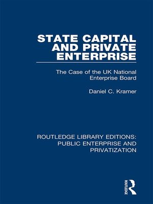 cover image of State Capital and Private Enterprise